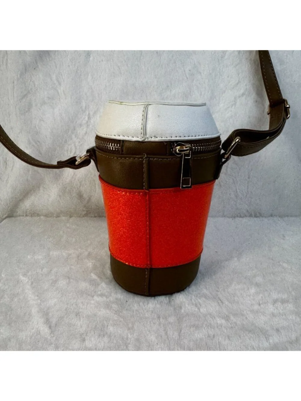 Mad Engine Pumpkin Spice Latte Crossbody Cup Purse Glitter TikTok